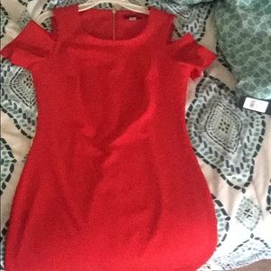 Red Tommy Hilfiger dress.